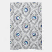 Grieks Mati Mataki - Matiasma Evil Eye Pattern #3 Theedoek (Verticaal)