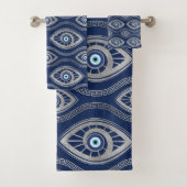 Grieks Mati Mataki - Matiasma Evil Eye Pattern #5 Bad Handdoek (Insitu)