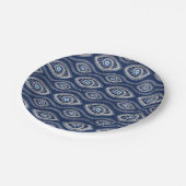 Grieks Mati Mataki - Matiasma Evil Eye Pattern #5 Papieren Bordje (Gekanteld)