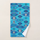 Grieks Mati Mataki - Matiasma Evil Eye Pattern Bad Handdoek (Handdoek)