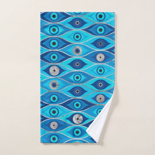 Grieks Mati Mataki - Matiasma Evil Eye Pattern Bad Handdoek (Handdoek)