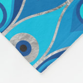 Grieks Mati Mataki - Matiasma Evil Eye Pattern Fleece Deken (Hoek)