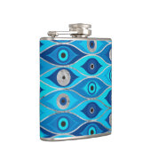 Grieks Mati Mataki - Matiasma Evil Eye Pattern Heupfles (Rechts)