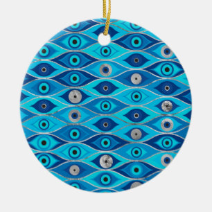 Grieks Mati Mataki - Matiasma Evil Eye Pattern Keramisch Ornament