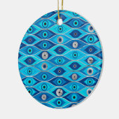 Grieks Mati Mataki - Matiasma Evil Eye Pattern Keramisch Ornament (Links)
