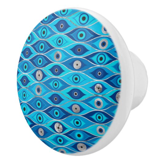 Grieks Mati Mataki - Matiasma Evil Eye Pattern Keramische Knop (Rechts)