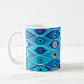 Grieks Mati Mataki - Matiasma Evil Eye Pattern Koffiemok (Links)