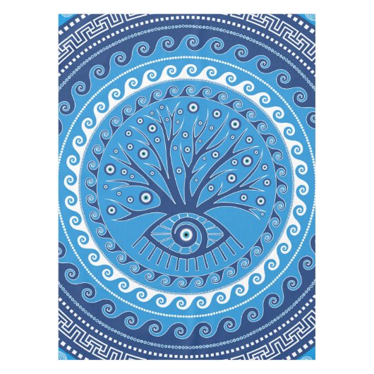 Grieks Mati Mataki - Matiasma - Oogboom voor het a Tafelkleed (Voorkant)