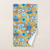 Grieks Mati Mataki - Matiasma Oogpatroon Bad Handdoek (Handdoek)