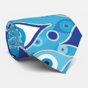 Grieks Mati Mataki - Matiasma Oogpatroon Stropdas