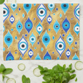 Grieks Mati Mataki - Matiasma Oogpatroon Theedoek (Gevouwen)