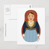 Grieks Matryoshka-Briefkaart Briefkaart (Voorkant / Achterkant)