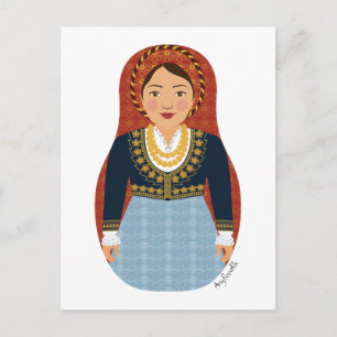 Grieks Matryoshka-Briefkaart Briefkaart
