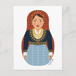 Grieks Matryoshka-Briefkaart Briefkaart