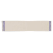 Grieks Meander - Griekse sleutel - blauw en beige Korte Tafelloper (Horizontaal)