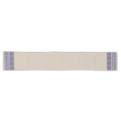 Grieks Meander - Griekse sleutel - blauw en beige Lange Tafelloper (Horizontaal)