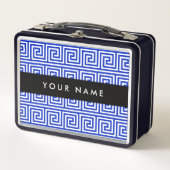 Grieks Meander Key Blue, Jouw naam, Personaliseren (Voorkant)