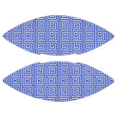 Grieks Meander Key Squares Patroon Blauw American Football (Panelen)