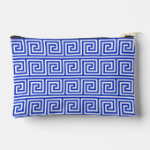 Grieks Meander Key Squares Patroon Blauw Etui (Achterkant)