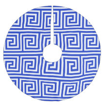 Grieks Meander Key Squares Patroon Blauw