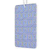 Grieks Meander Key Squares Patroon Blauw Luchtverfrisser (Links)