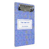 Grieks Meander Key Squares Patroon Blauw Mini Klembord (Schuin)