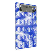 Grieks Meander Key Squares Patroon Blauw Mini Klembord (Schuin)