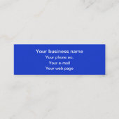 Grieks Meander Key Squares Patroon Blauw Mini Visitekaartje (Voorkant)
