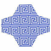 Grieks Meander Key Squares Patroon Blauw Voetbal (Enkel)