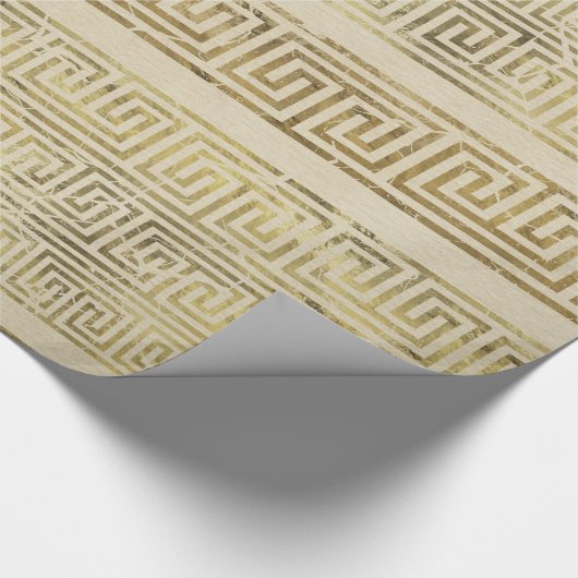 Grieks Meander Patroon - Grieks Kernornament Cadeaupapier (Hoek)