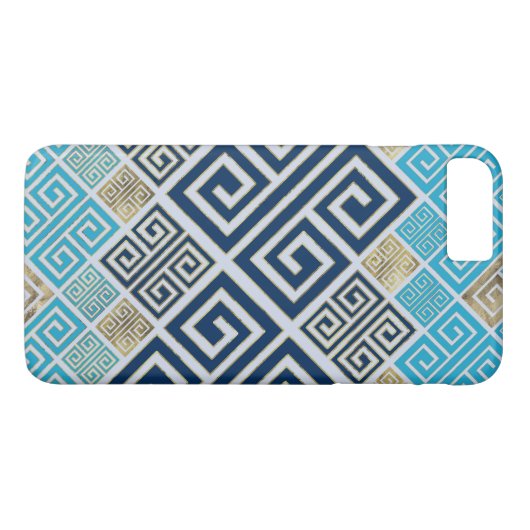 Grieks Meander Patroon - Grieks Kernornament Case-Mate iPhone Case (Achterkant (Horizontaal))