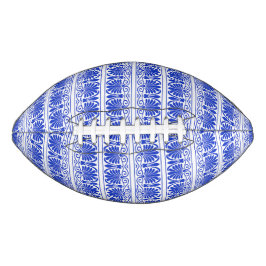 Grieks Mediterraan Arabesk patroon blauw American Football