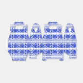 Grieks Mediterraan Arabesk patroon blauw Bedankdoosjes (Uitgevouwen)