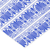 Grieks Mediterraan Arabesk patroon blauw Korte Tafelloper (Hoek)