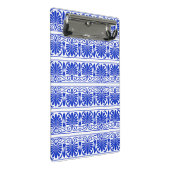 Grieks Mediterraan Arabesk patroon blauw Mini Klembord (Schuin)