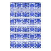 Grieks Mediterraan Arabesk patroon blauw Mini Klembord (Achterkant)