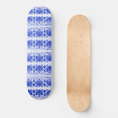 Grieks Mediterraan Arabesk patroon blauw Persoonlijk Skateboard (Voorkant)
