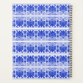 Grieks Mediterraan Arabesk patroon blauw Planner (Achterkant)