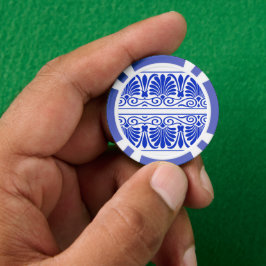 Grieks Mediterraan Arabesk patroon blauw Poker Chips