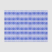 Grieks Mediterraan Arabesk patroon blauw Tissuepapier (Voorkant)