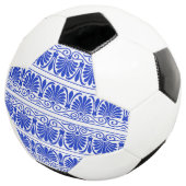 Grieks Mediterraan Arabesk patroon blauw Voetbal (Drie kwart)