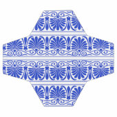 Grieks Mediterraan Arabesk patroon blauw Voetbal (Enkel)