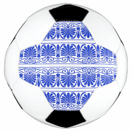 Grieks Mediterraan Arabesk patroon blauw Voetbal