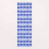 Grieks Mediterraan Arabesk patroon blauw Yogamat (Voorkant)