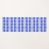 Grieks Mediterraan Arabesk patroon blauw Yogamat (Voorkant (horizontaal))