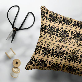 Grieks Mediterraan Arabesk patroon bruin Accent Kussen