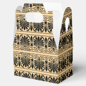 Grieks Mediterraan Arabesk patroon bruin Bedankdoosjes (Geopend)