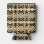 Grieks Mediterraan Arabesk patroon bruin Blikjeskoeler (Voorkant)