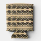 Grieks Mediterraan Arabesk patroon bruin Blikjeskoeler (Achterkant)