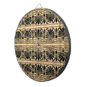 Grieks Mediterraan Arabesk patroon bruin Dartbord (Voorkant Rechts)